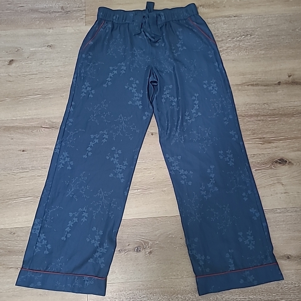 Soma Blue Floral PJ Pants Womens Size M